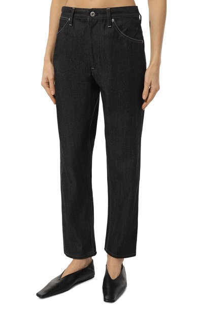 Джинсы JIL SANDER темно-синего цвета по цене 75150 руб., арт. J04KA0105/J45041/U, фото 3 Джинсы JIL SANDER, арт. J04KA0105/J45041/U, фото 3