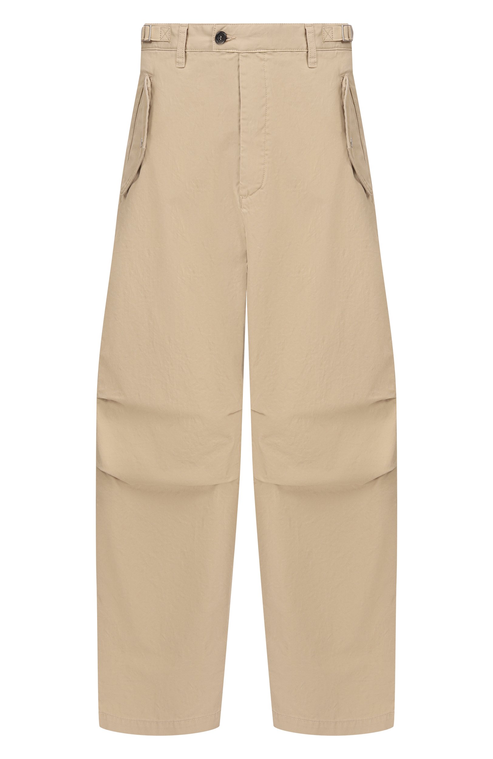 Хлопковые брюки DSQUARED2 бежевого цвета по цене 83600 руб., арт. S74KB1170/S41794, фото 1 Хлопковые брюки DSQUARED2, арт. S74KB1170/S41794, фото 1