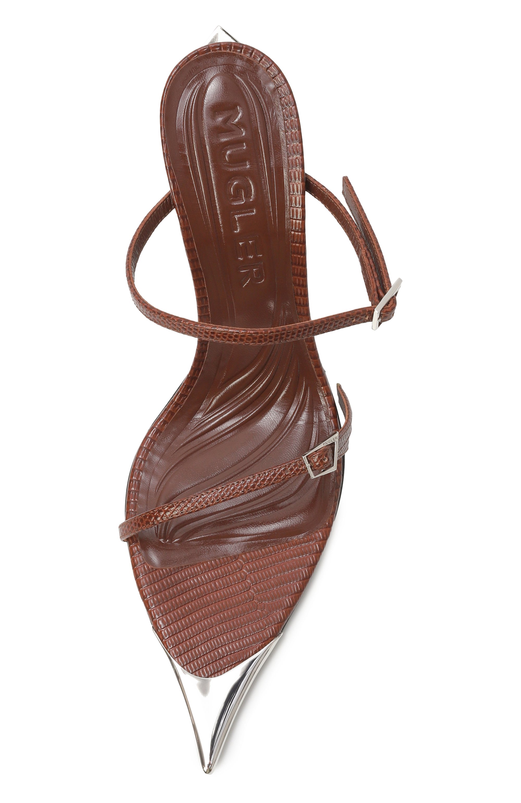 Кожаные мюли fang 95 MUGLER, арт. MUWSS25SC014_SF044, фото 6