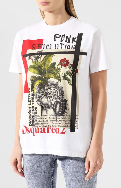 Хлопковая футболка DSQUARED2, арт. S72GD0143/S22427, фото 3