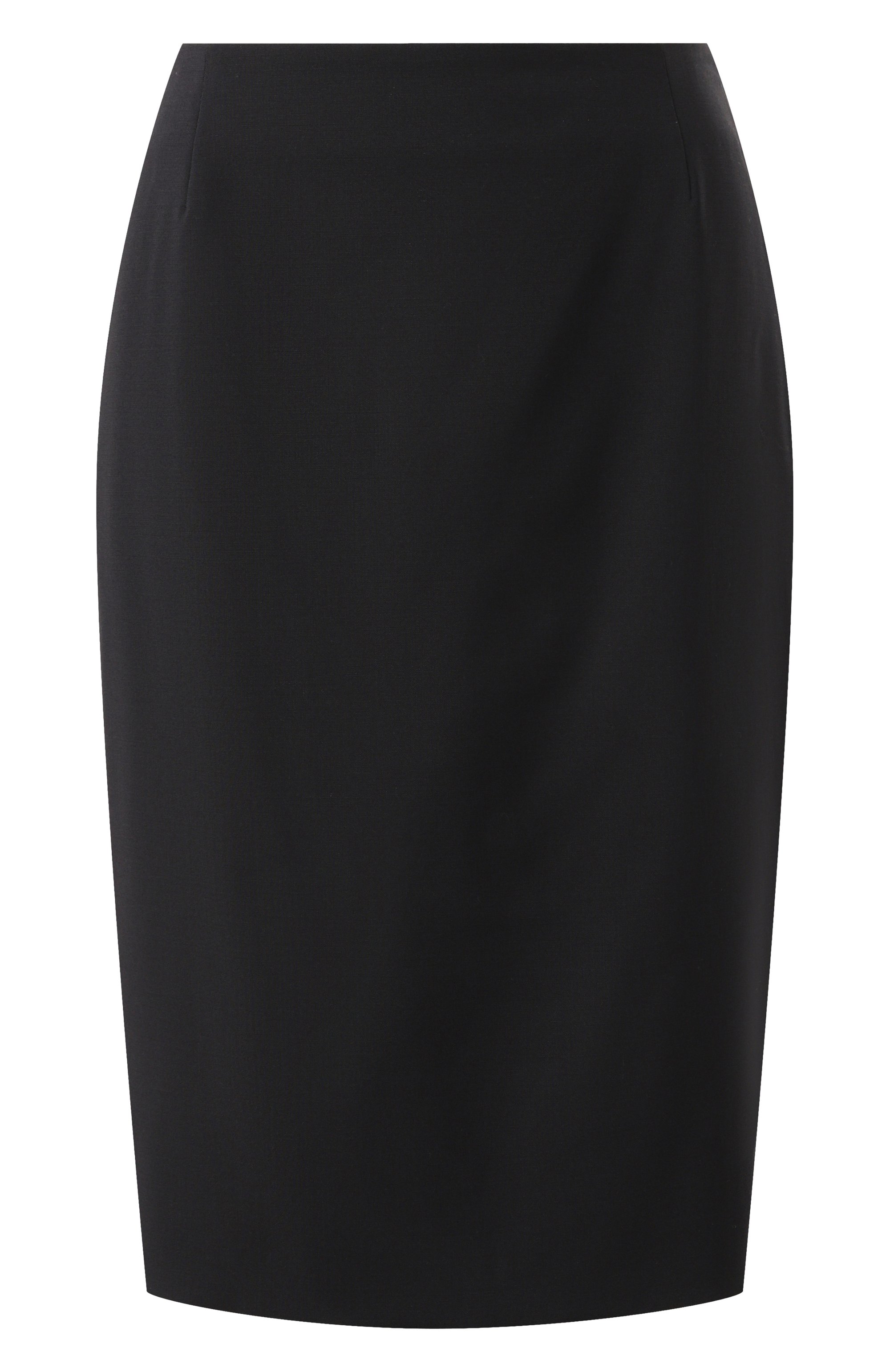 Шерстяная юбка BOSS черного цвета по цене 25500 руб., арт. 50490036, фото 1 Шерстяная юбка BOSS, арт. 50490036, фото 1