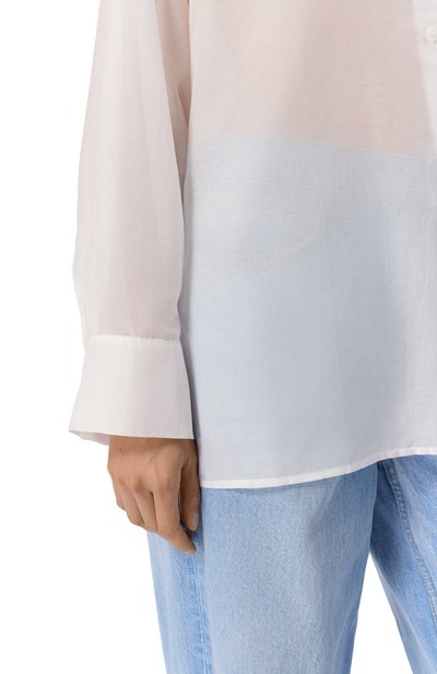 Рубашка из хлопка и шелка 12 STOREEZ, арт. 130614, фото 5