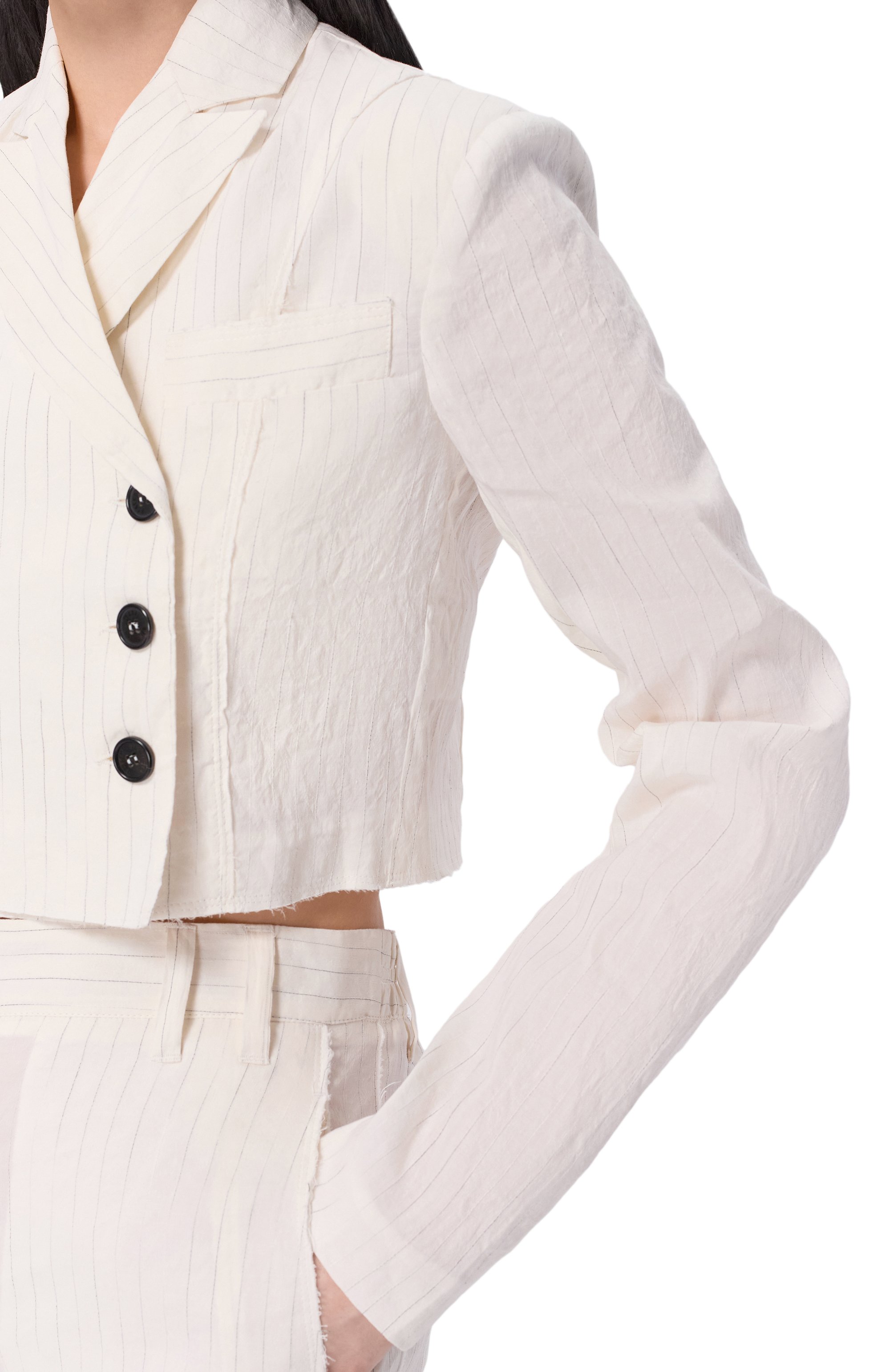 Жакет изо льна и хлопка ISABEL BENENATO, арт. DW06S26, фото 5