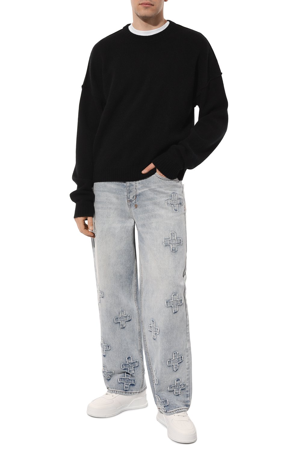 Джинсы KSUBI голубого цвета по цене 31900 руб., арт. MFA23DJ025, фото 2 Джинсы KSUBI, арт. MFA23DJ025, фото 2