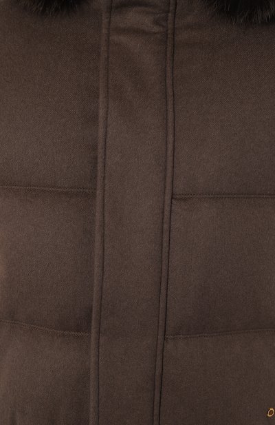 Пуховик из кашемира и шерсти шиншиллы с отделкой из лисицы STEFANO RICCI, арт. MZJ4300090/C070HC, фото 5