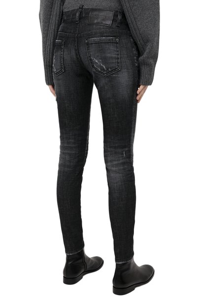 Джинсы DSQUARED2 темно-серого цвета по цене 53250 руб., арт. S75LB0432/S30357, фото 4 Джинсы DSQUARED2, арт. S75LB0432/S30357, фото 4