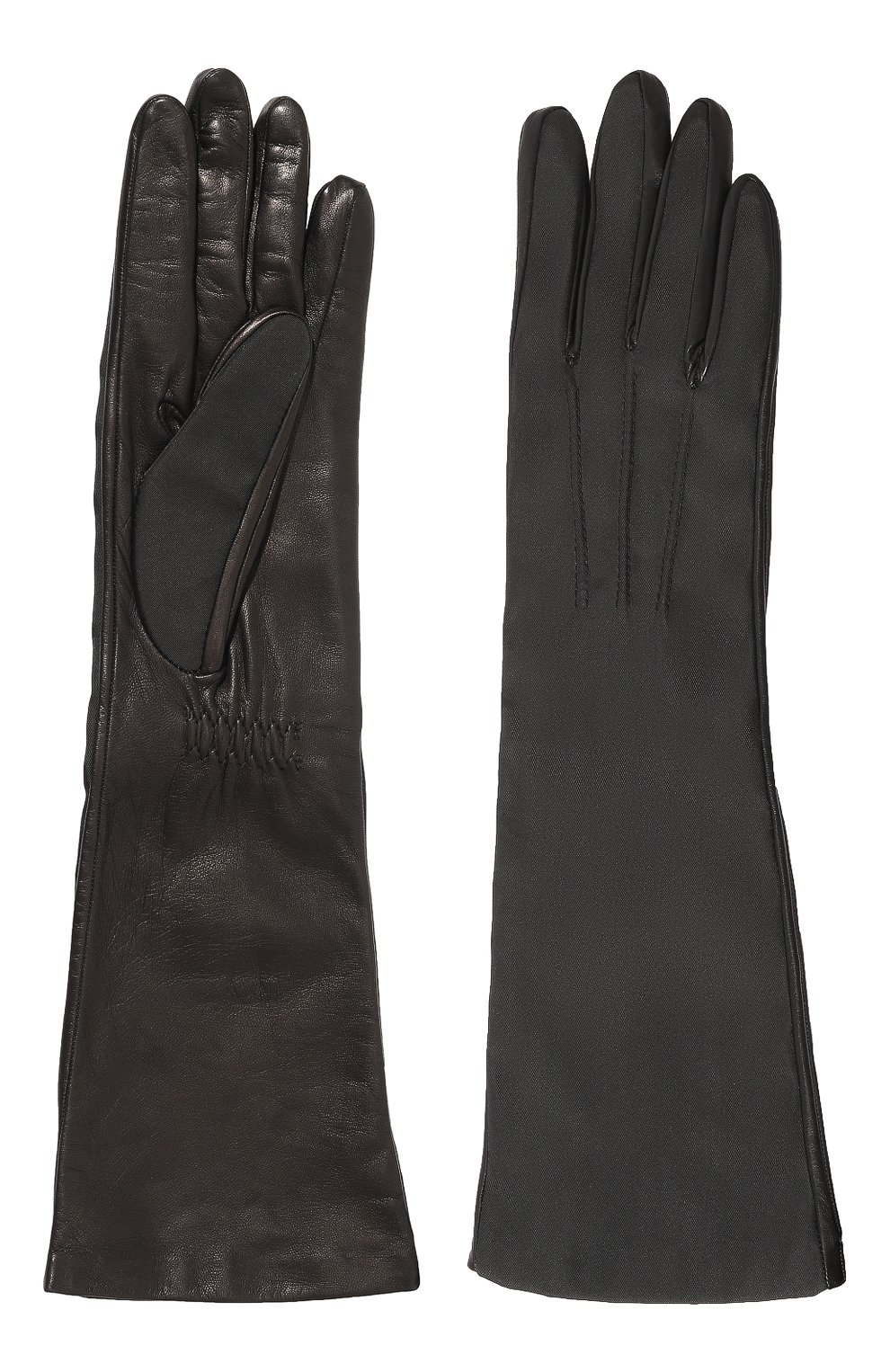 Кожаные перчатки PRADA, арт. 1GG069-303-F0002, фото 2