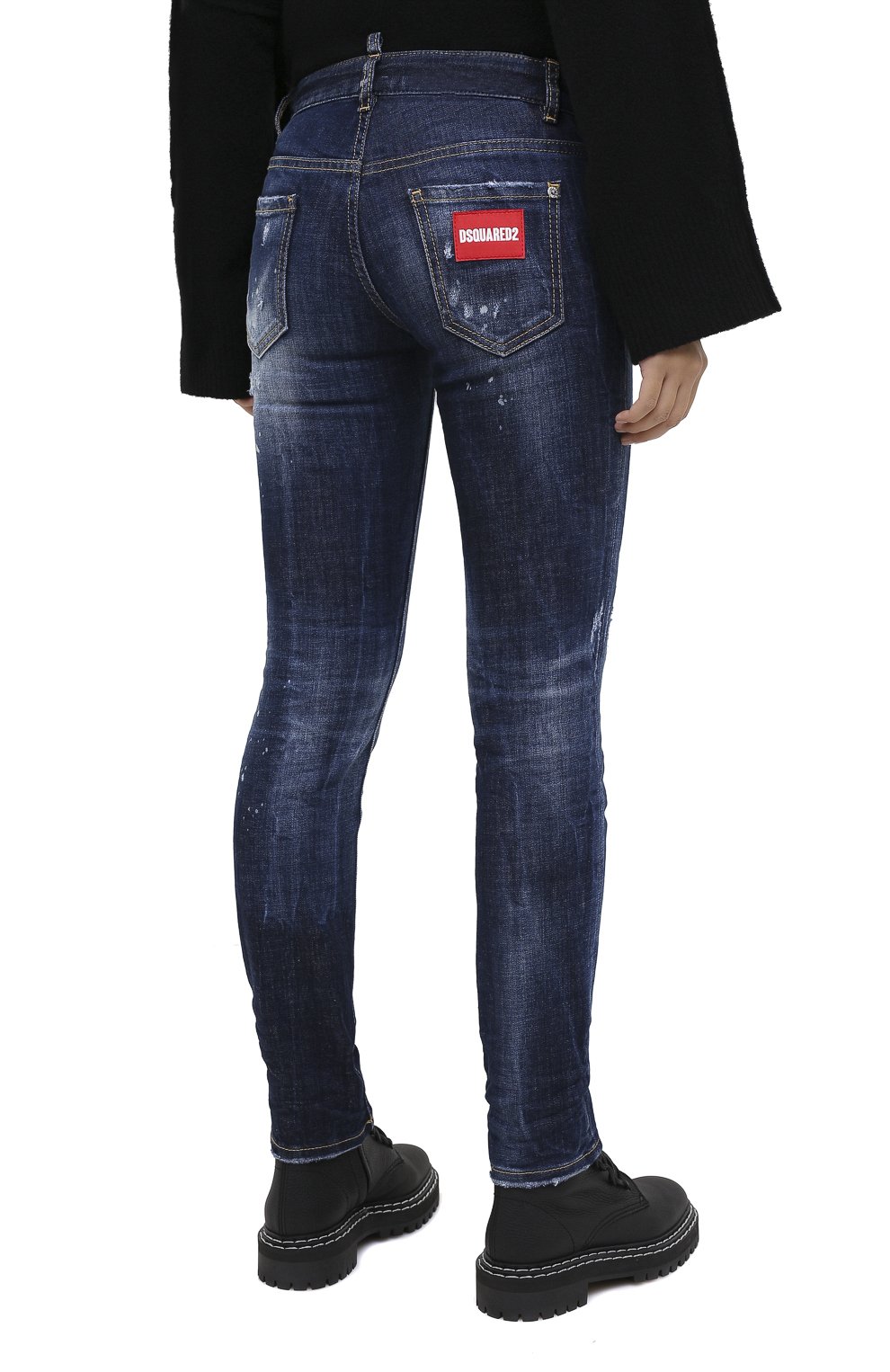 Джинсы DSQUARED2 синего цвета по цене 58400 руб., арт. S72LB0359/S30664, фото 5 Джинсы DSQUARED2, арт. S72LB0359/S30664, фото 5