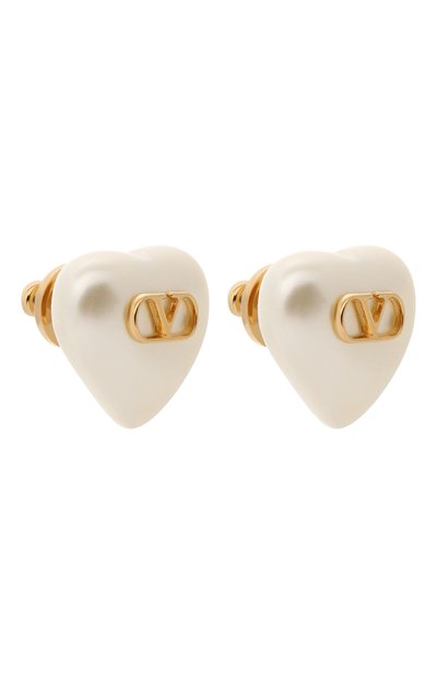 Серьги VALENTINO белого цвета по цене 46150 руб., арт. 9W2J0BM2/UXM, фото 3 Серьги VALENTINO, арт. 9W2J0BM2/UXM, фото 3