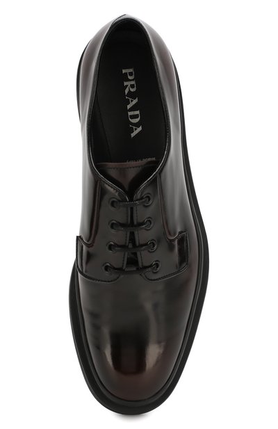 Кожаные дерби PRADA, арт. 2EE311-P39-F0038, фото 5