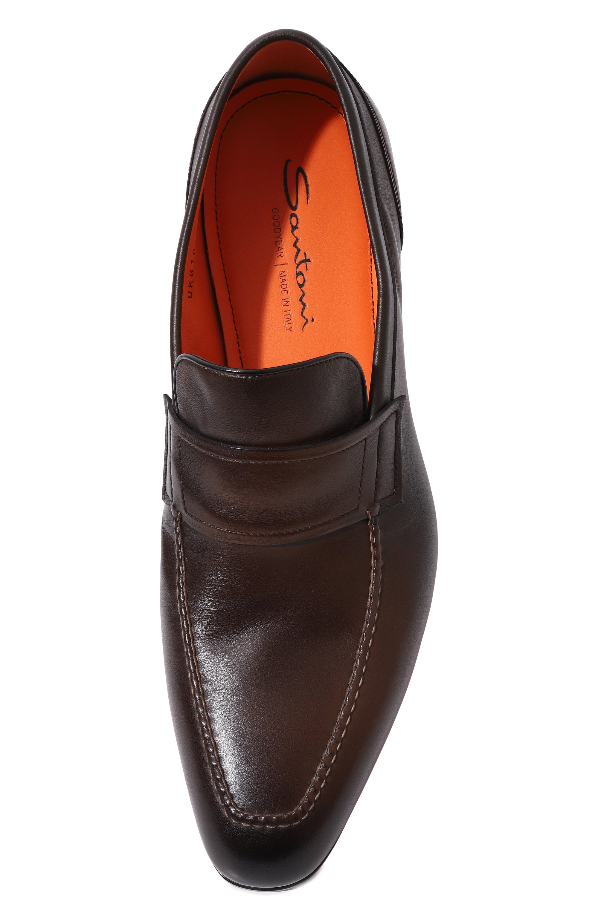 Кожаные лоферы levante SANTONI, арт. MCLG16451SA3BSG8, фото 6