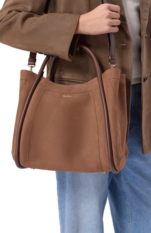 Сумка Marine small Max Mara MXAMARINESSUE Коричневый  MXAMARINESSUE Фото 2