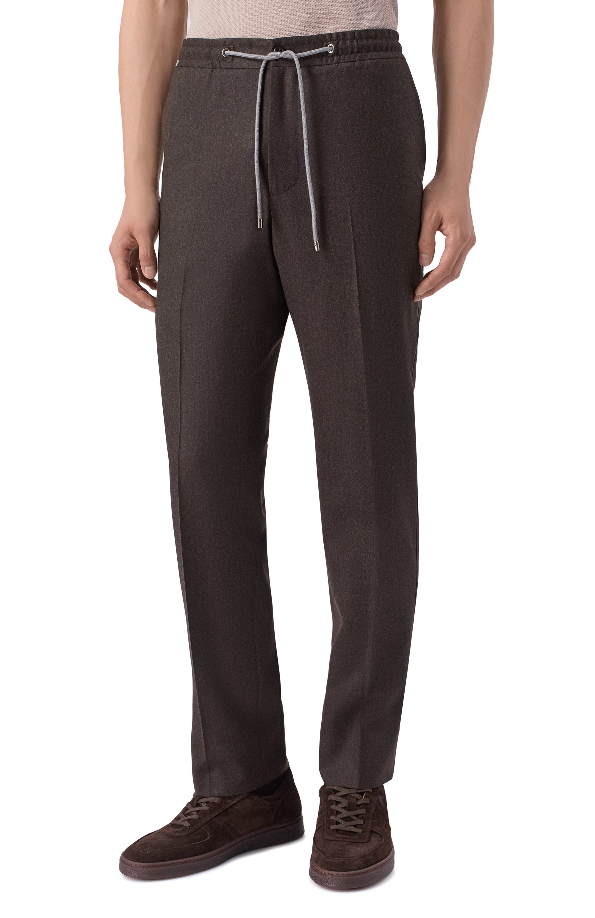 Шерстяные брюки CORNELIANI коричневого цвета по цене 56450 руб., арт. 284L25/2A18111, фото 3 Шерстяные брюки CORNELIANI, арт. 284L25/2A18111, фото 3