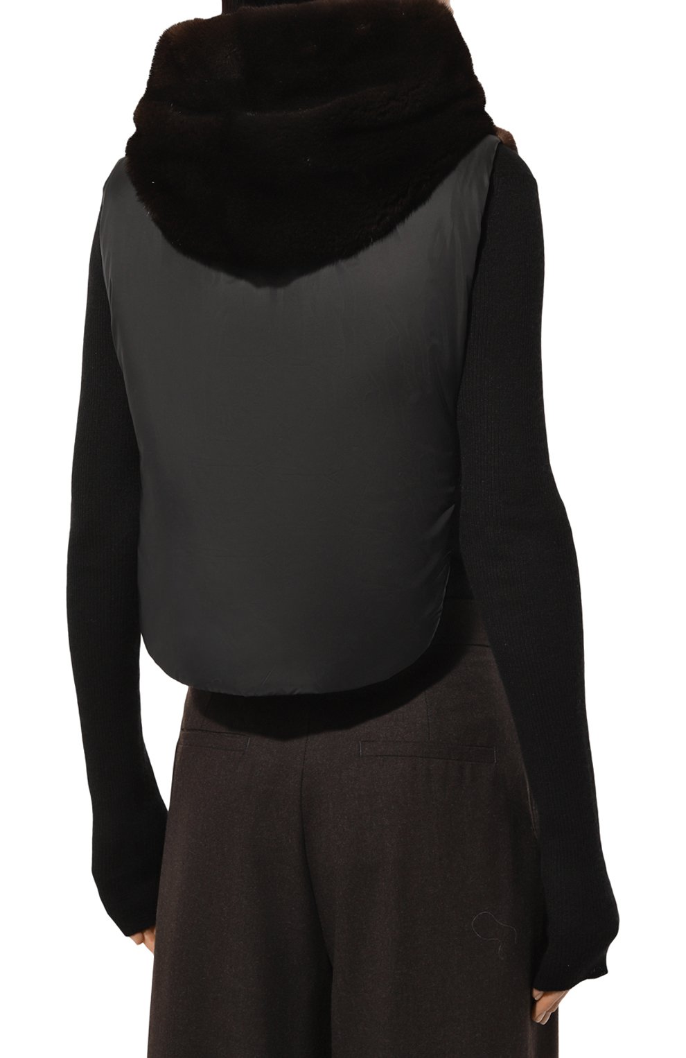 Комбинированный жилет с отделкой из норки MVST, арт. FTBYL-X0917-3V, фото 4