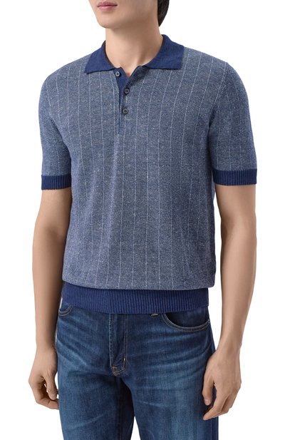 Поло изо льна и хлопка GRAN SASSO, арт. 57116/18662, фото 3