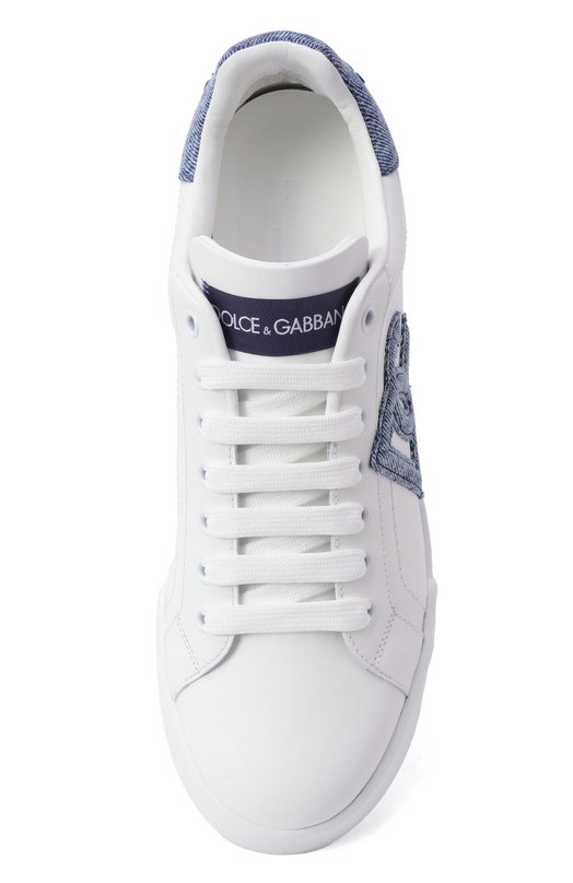 Кожаные кеды Portofino Light Dolce & Gabbana CK2318/A6H53 Белый  CK2318/A6H53 Фото 6