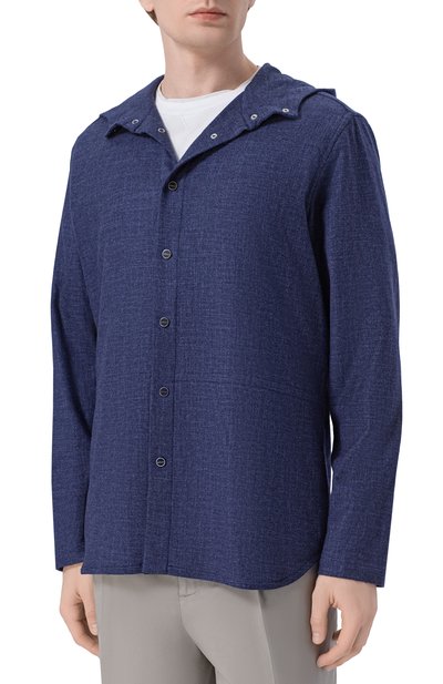 Рубашка из шерсти и шелка KITON, арт. UMCPETEK0119G06, фото 3