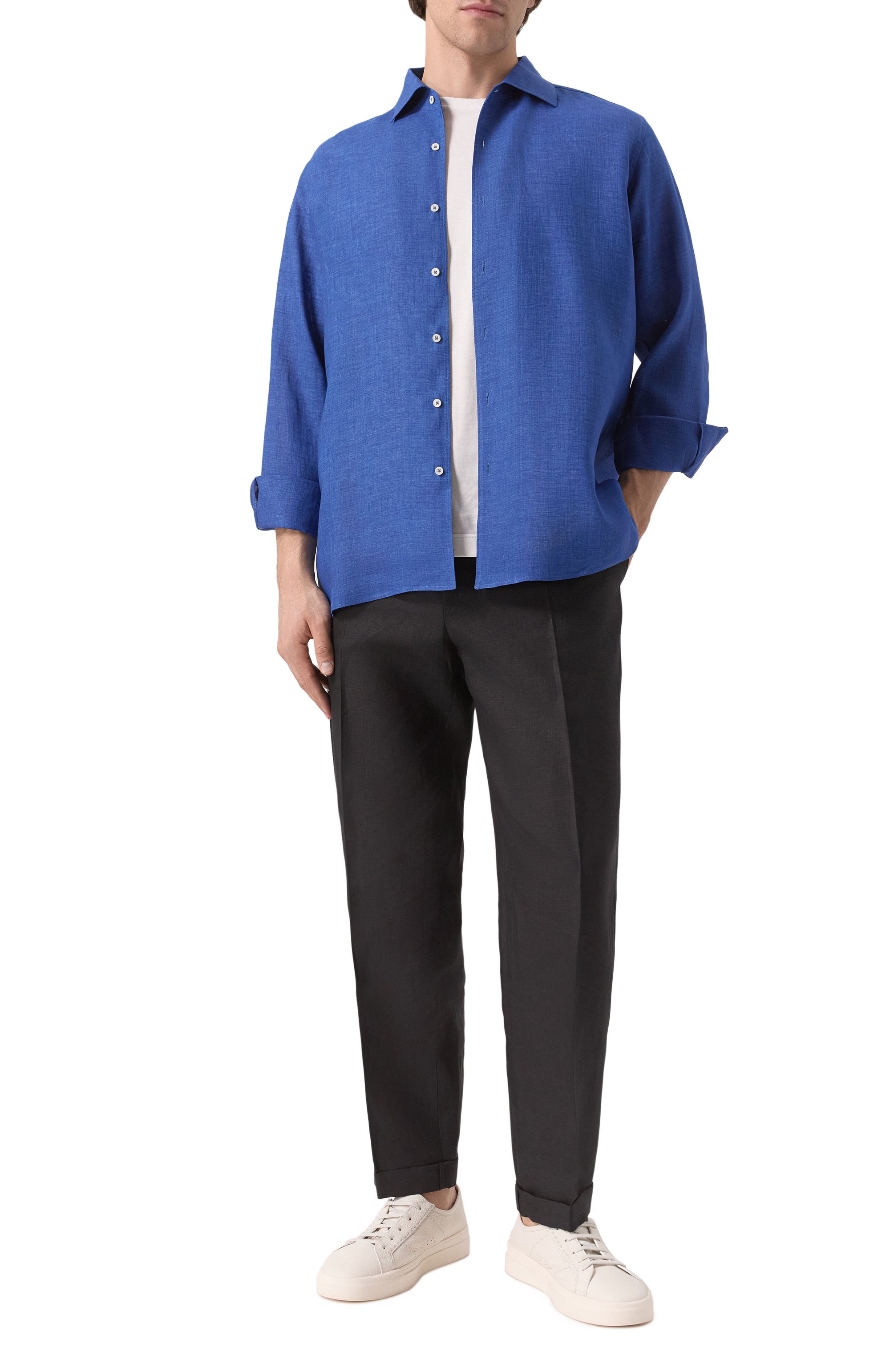 Льняная рубашка COLOMBO, арт. CM00375/T10553, фото 2