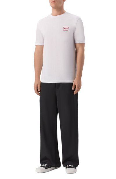 Комплект из двух футболок HUGO белого цвета по цене 10950 руб., арт. 50548566, фото 2 Комплект из двух футболок HUGO, арт. 50548566, фото 2