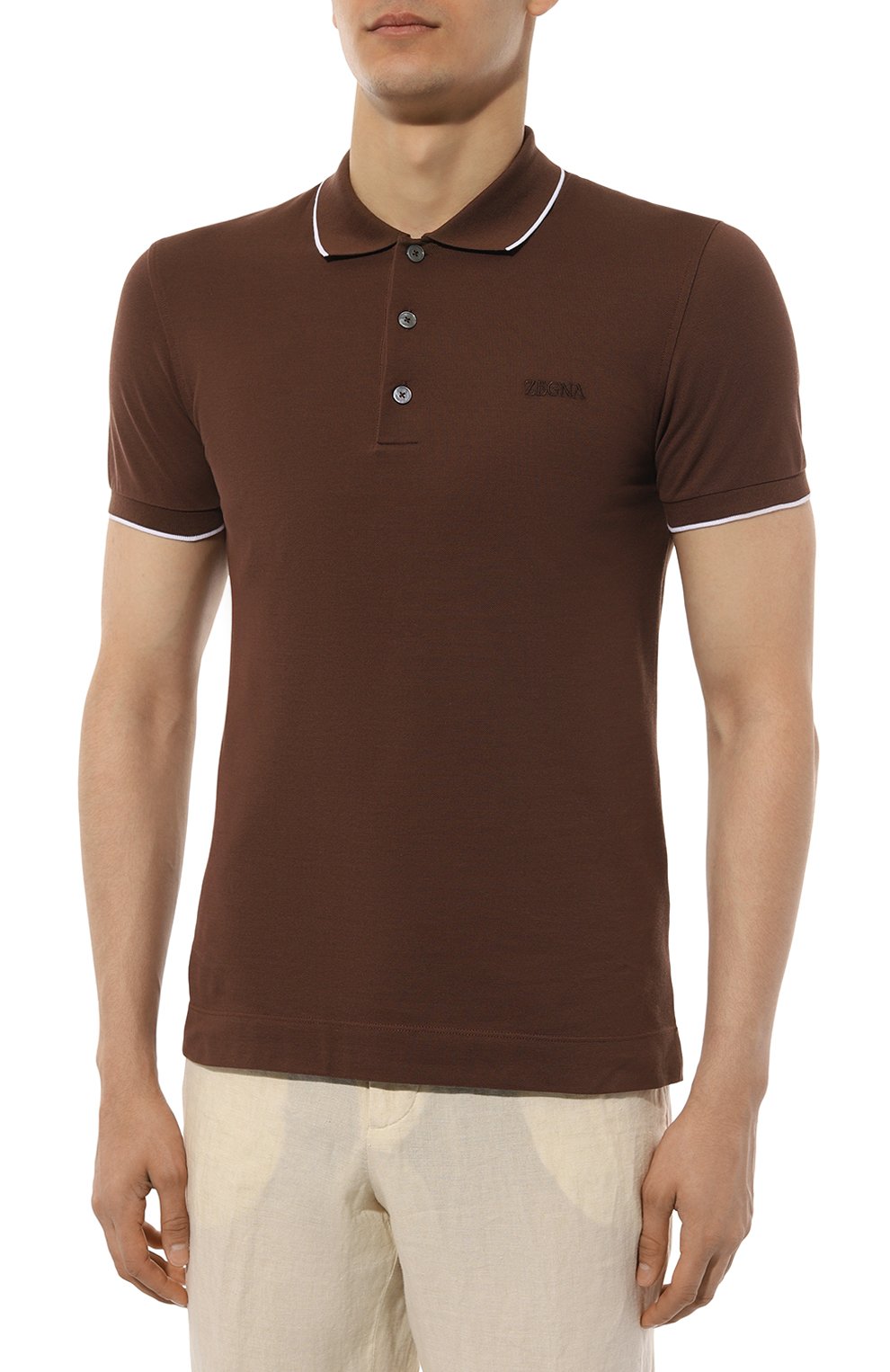 Хлопковое поло ZEGNA, арт. UD358A7/D746, фото 3