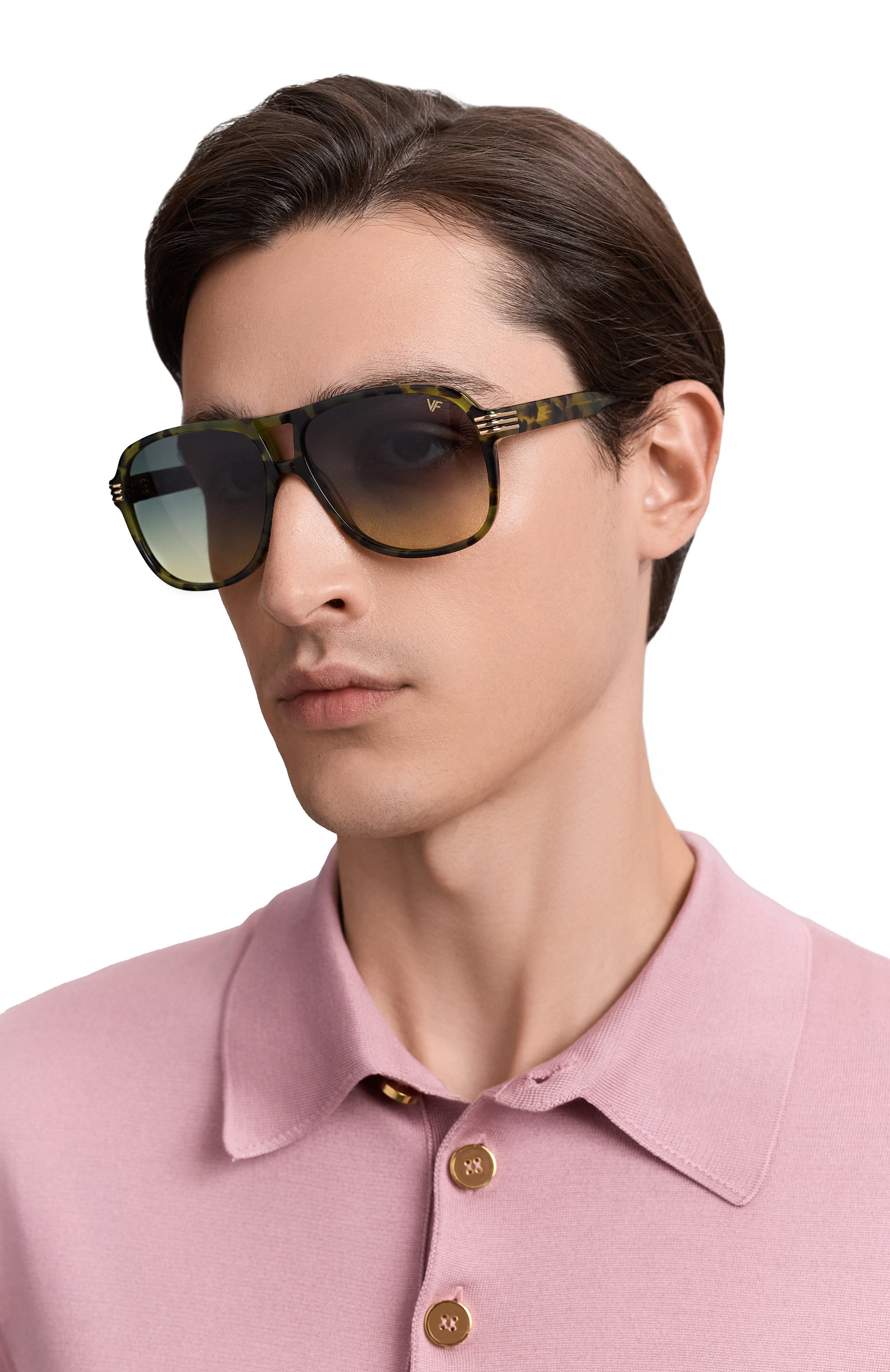 Солнцезащитные очки VINTAGE FRAMES, арт. FIRM GREEN T0RT0ISE/GREEN YELL0W, фото 2