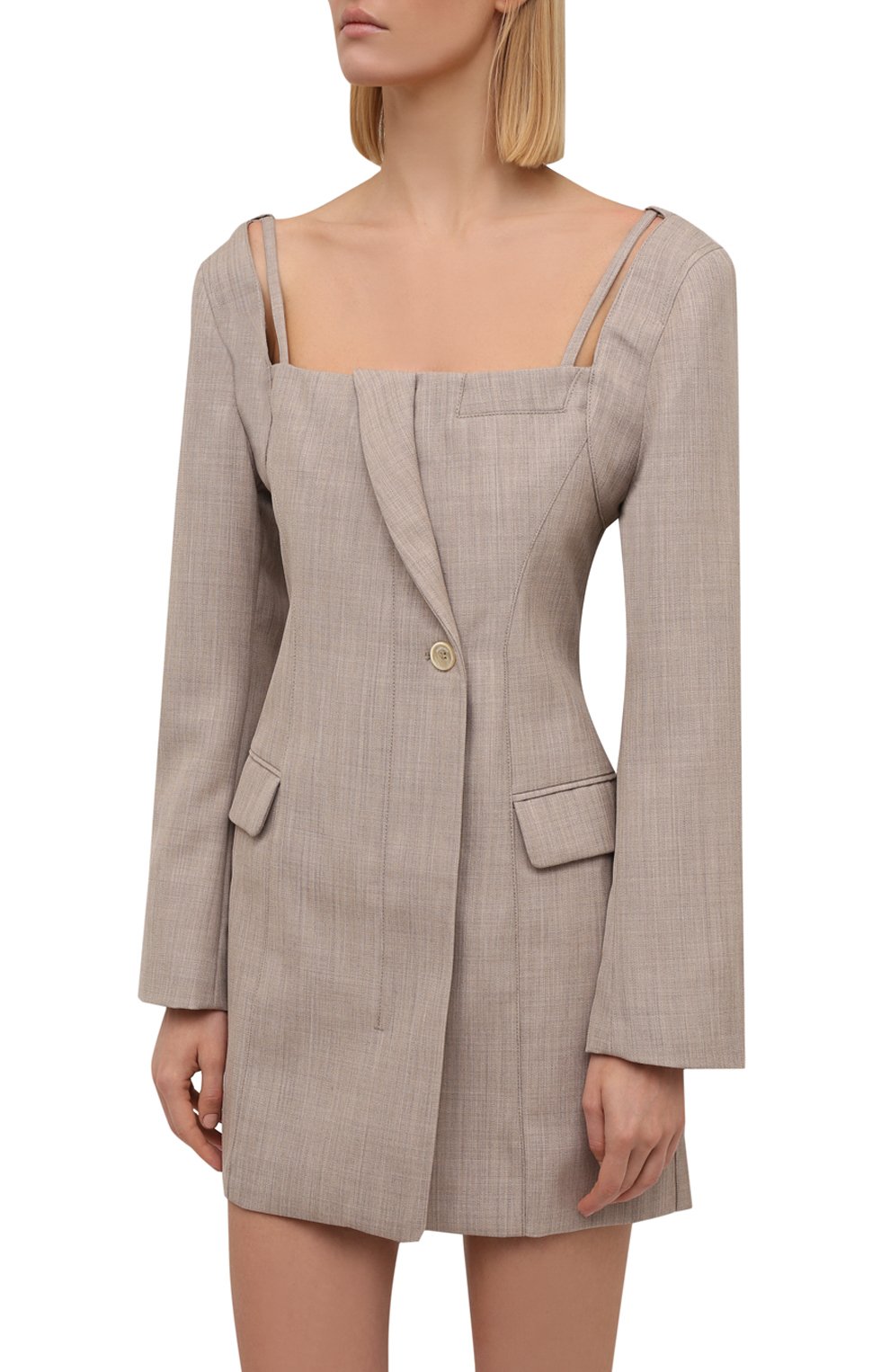 Шерстяное платье JACQUEMUS, арт. 213DR001-1260, фото 3