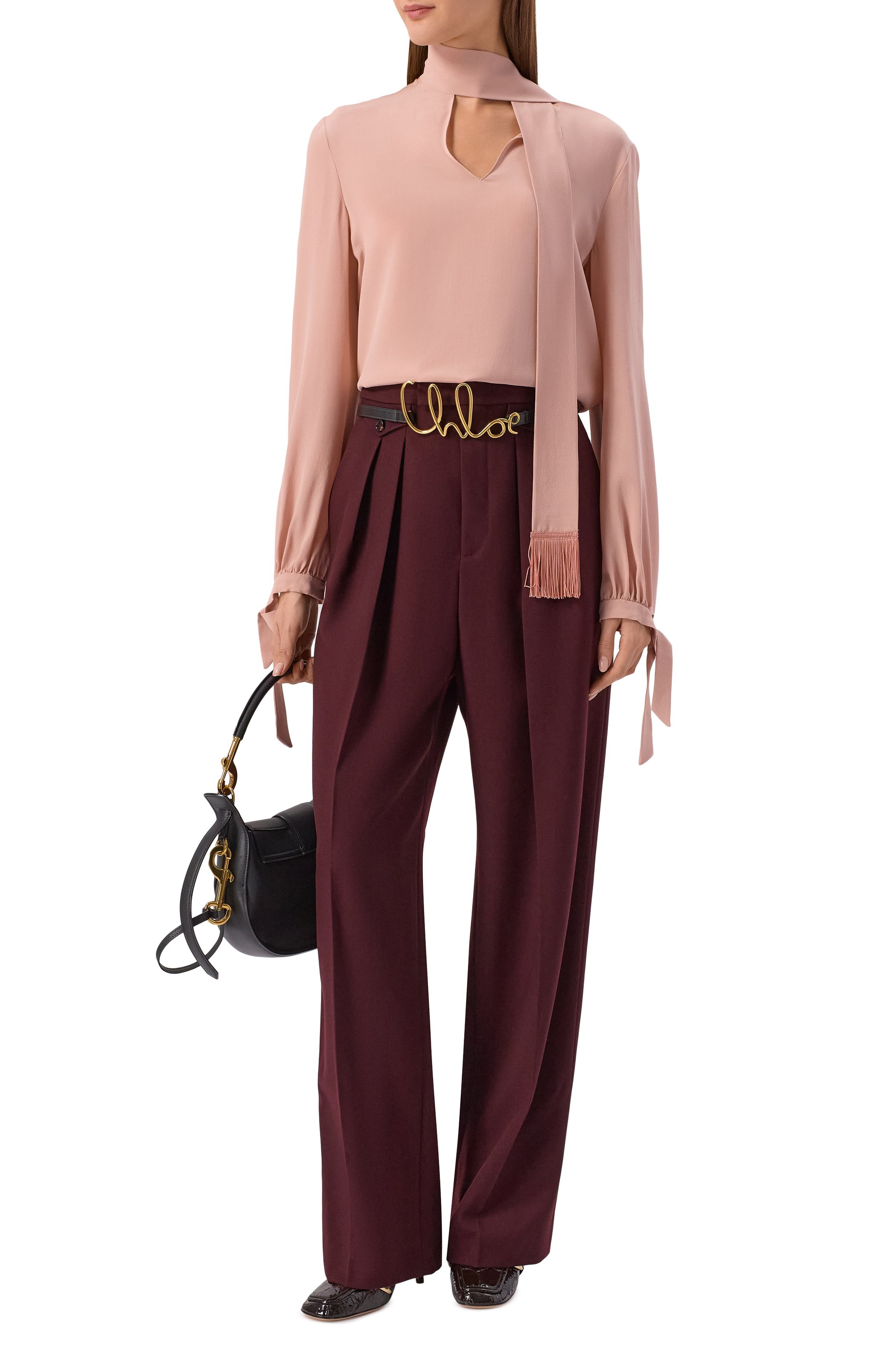 Шерстяные брюки CHLOÉ, арт. CH26SPA06164, фото 2