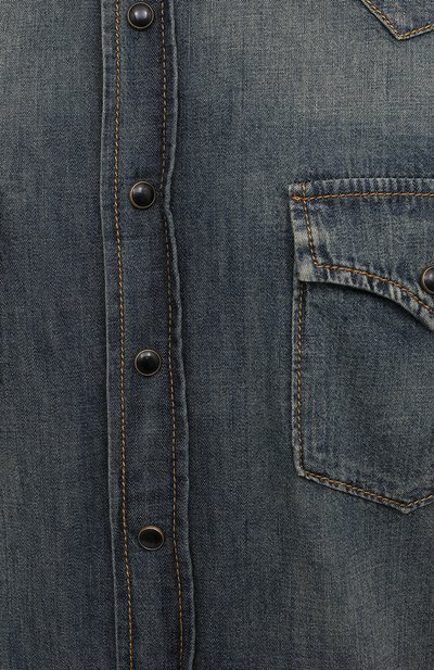 Джинсовая рубашка SAINT LAURENT, арт. 597059/Y880U, фото 5