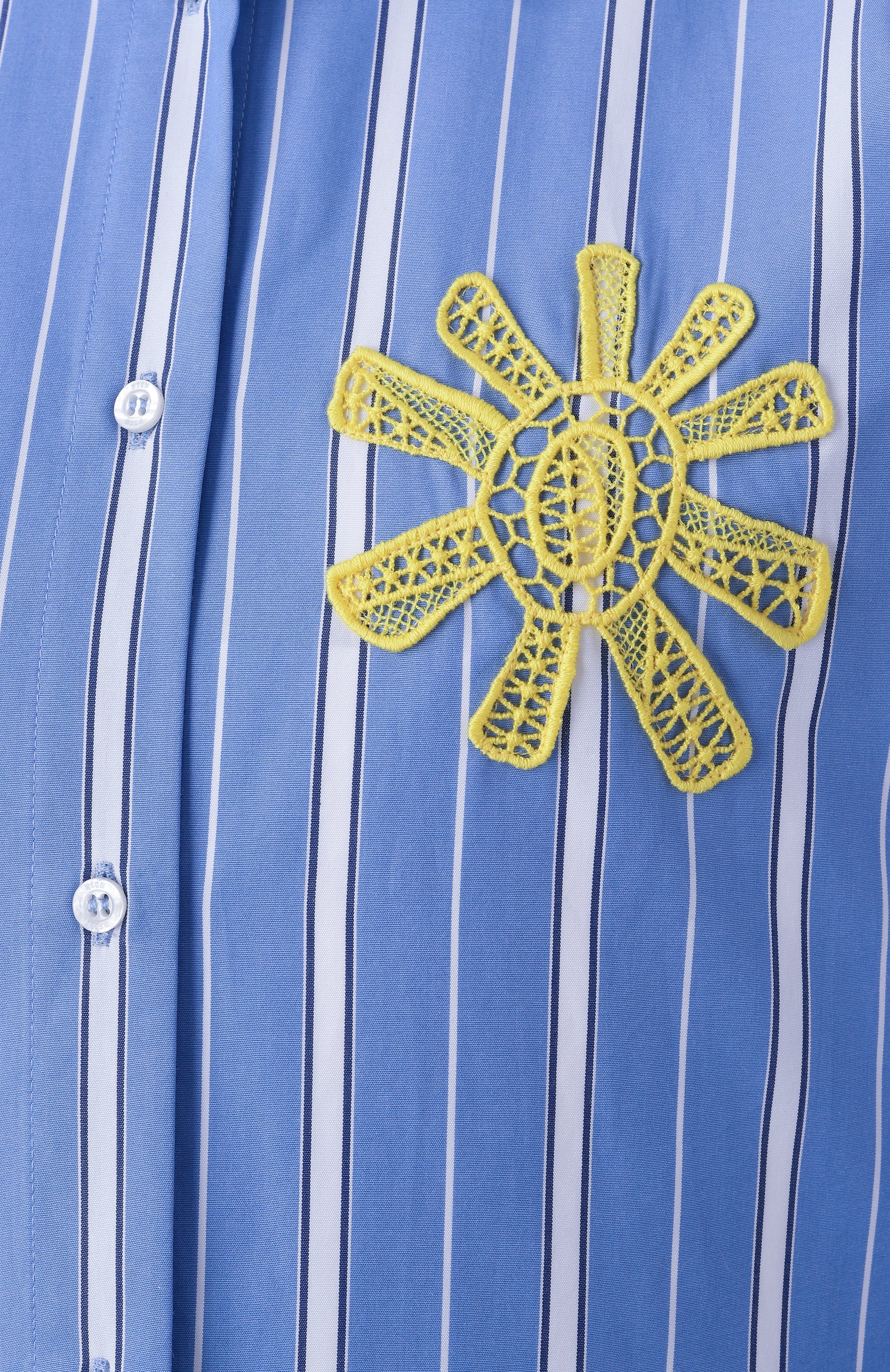 Хлопковая рубашка MSGM, арт. 3841MDE25XY/257117, фото 6