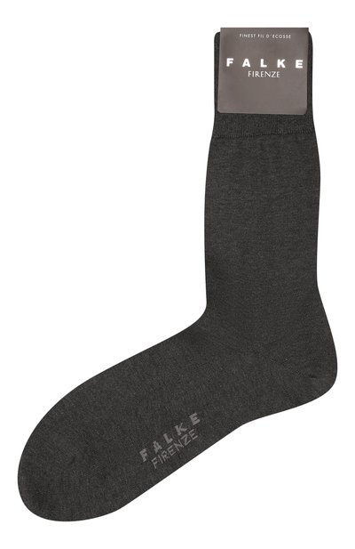 Хлопковые носки FALKE серого цвета по цене 2890 руб., арт. 14684., фото 1 Хлопковые носки FALKE, арт. 14684., фото 1