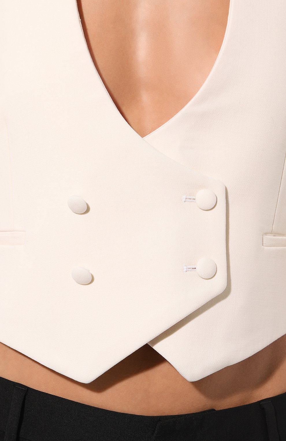 Шерстяной жилет JACOB LEE кремового цвета по цене 74450 руб., арт. WV11823EC, фото 5 Шерстяной жилет JACOB LEE, арт. WV11823EC, фото 5