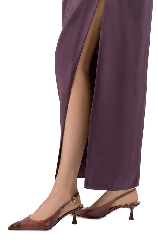 Туфли Diana 55 Gianvito Rossi G95511.55LAC.GSVBR0B Коричневый  G95511.55LAC.GSVBR0B Фото 2