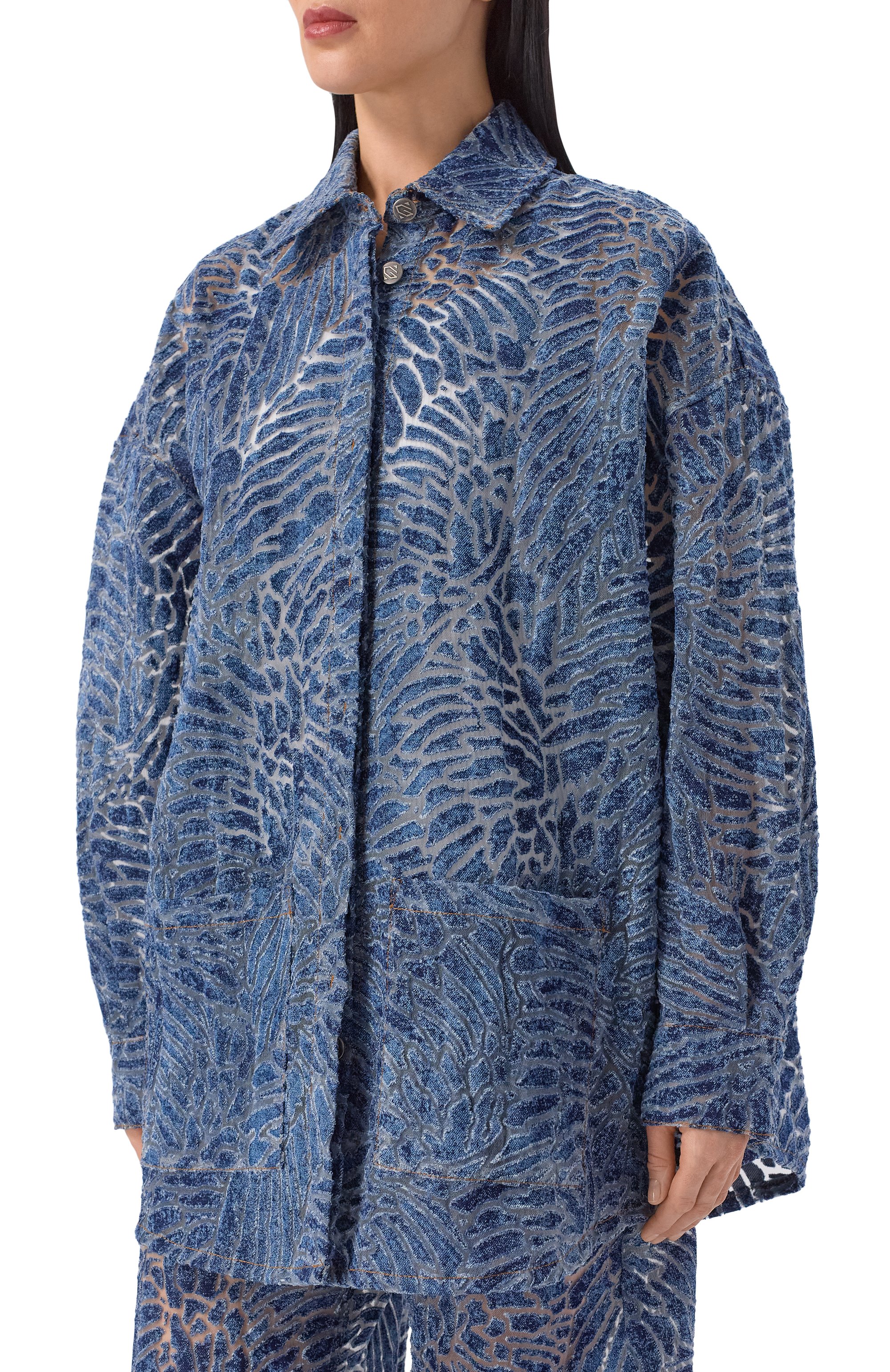 Джинсовая рубашка GIUSEPPE DI MORABITO, арт. 06PSED168D 16319, фото 3