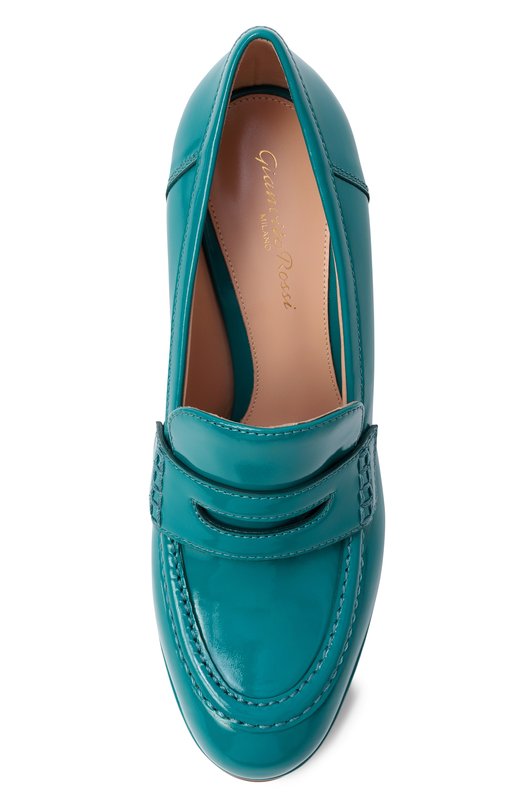 Кожаные туфли Hadden 105 Gianvito Rossi G25356.70RIC.NUITEAL/NUI Зелёный  G25356.70RIC.NUITEAL/NUI Фото 6