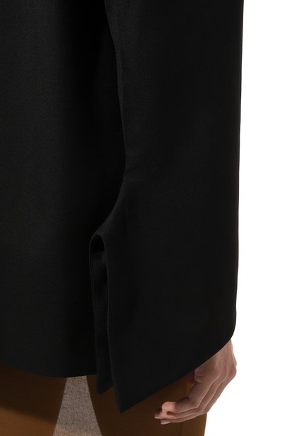 Жакет из шерсти и вискозы BORNE BOURGEOIS черного цвета по цене 65500 руб., арт. SW-JK-BO-1007, фото 5 Жакет из шерсти и вискозы BORNE BOURGEOIS, арт. SW-JK-BO-1007, фото 5