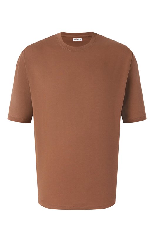 Хлопковая футболка Kiton UMC029H0920007/7XL Коричневый UMC029H0920007/7XL