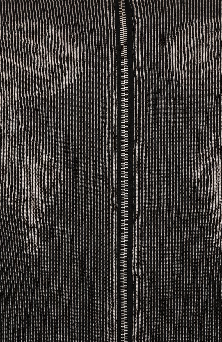 Мужской двусторонний кардиган DRIES VAN NOTEN черного цвета, арт. 251-021223-1711 | Фото 6 (Материал внешний: Шерсть, Хлопок; Рукава: Длинные; Длина (для топов): Стандартные; Стили: Гранж; Мужское Кросс-КТ: Кардиган-одежда; Застежка: Молния)