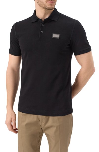 Хлопковое поло DOLCE & GABBANA, арт. G8PL4T/G7F2H, фото 3