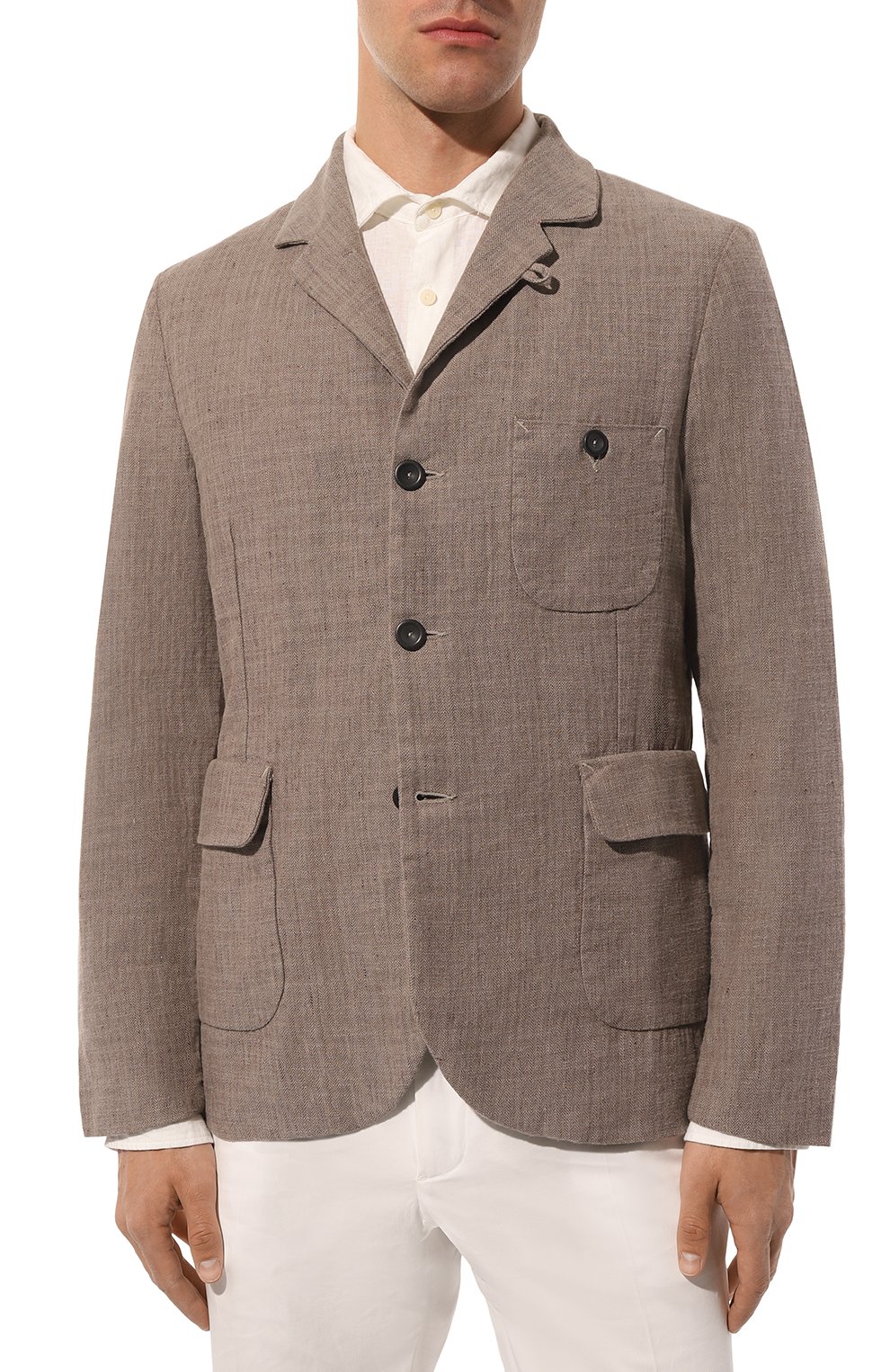Пиджак из хлопка и льна HANNES ROETHER, арт. J0S32EF.6050, фото 3