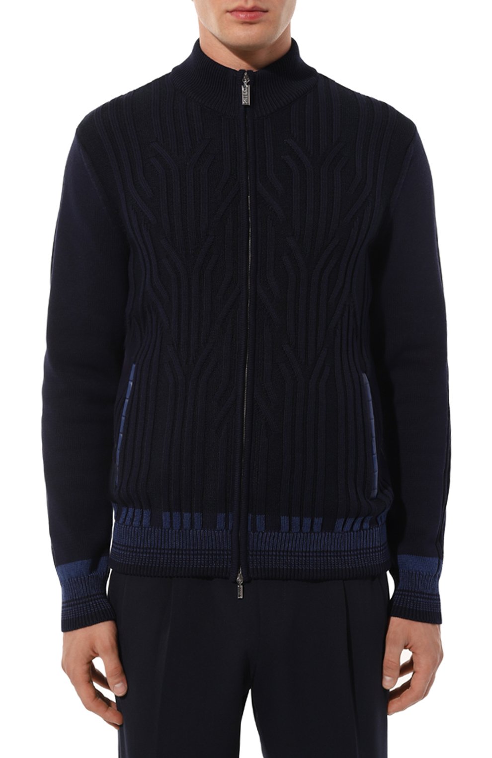 Кардиган из хлопка и шелка ZILLI, арт. KZMC01M0143VCR000, фото 3