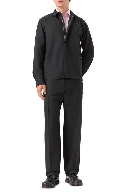 Шерстяная рубашка Dries Van Noten 020708-2310-900 Чёрный  020708-2310-900 Фото 2