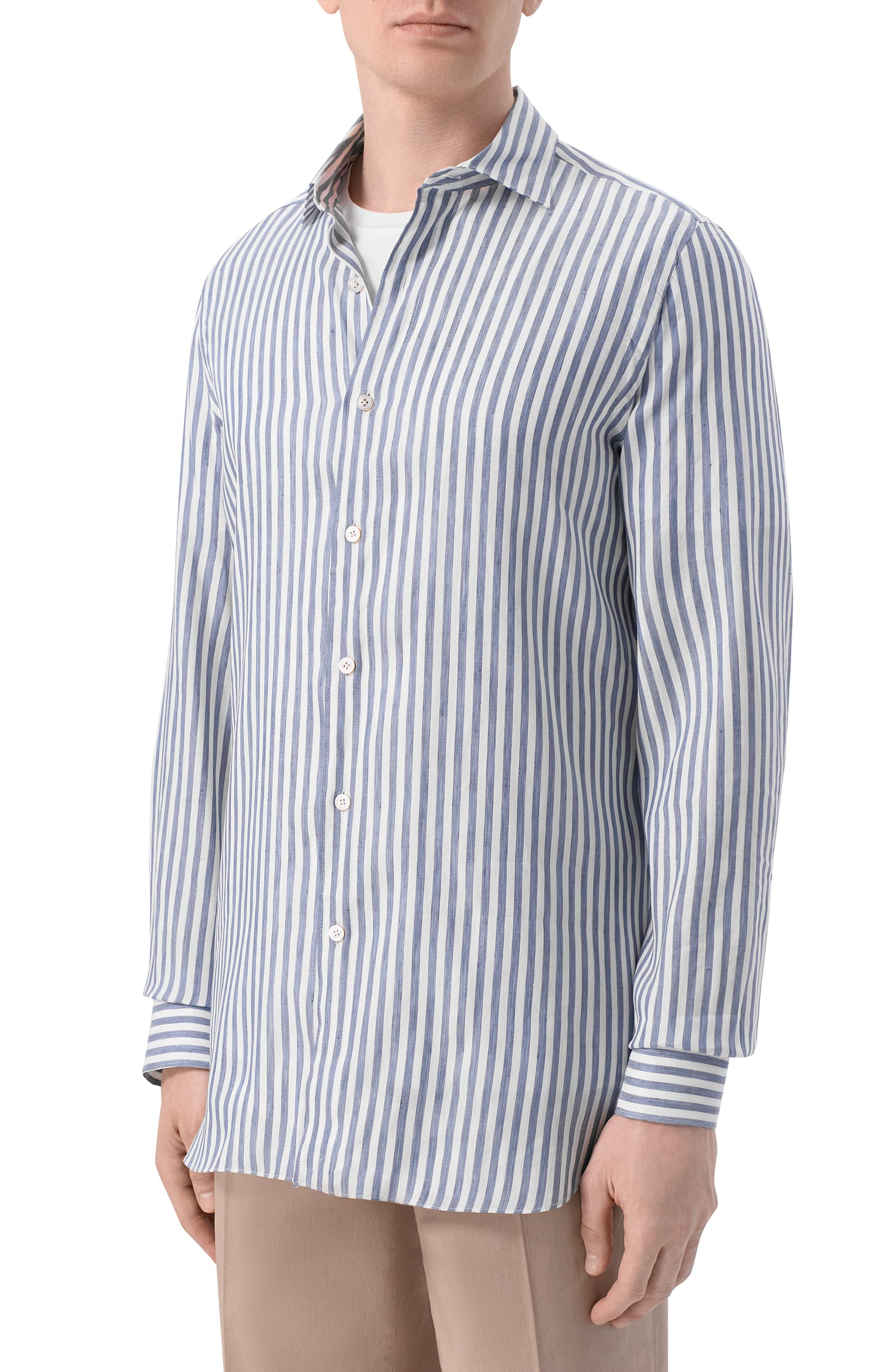 Рубашка изо льна и лиоцелла FINAMORE 1925, арт. GAETE 1 LUIGI Z L/P6044, фото 3