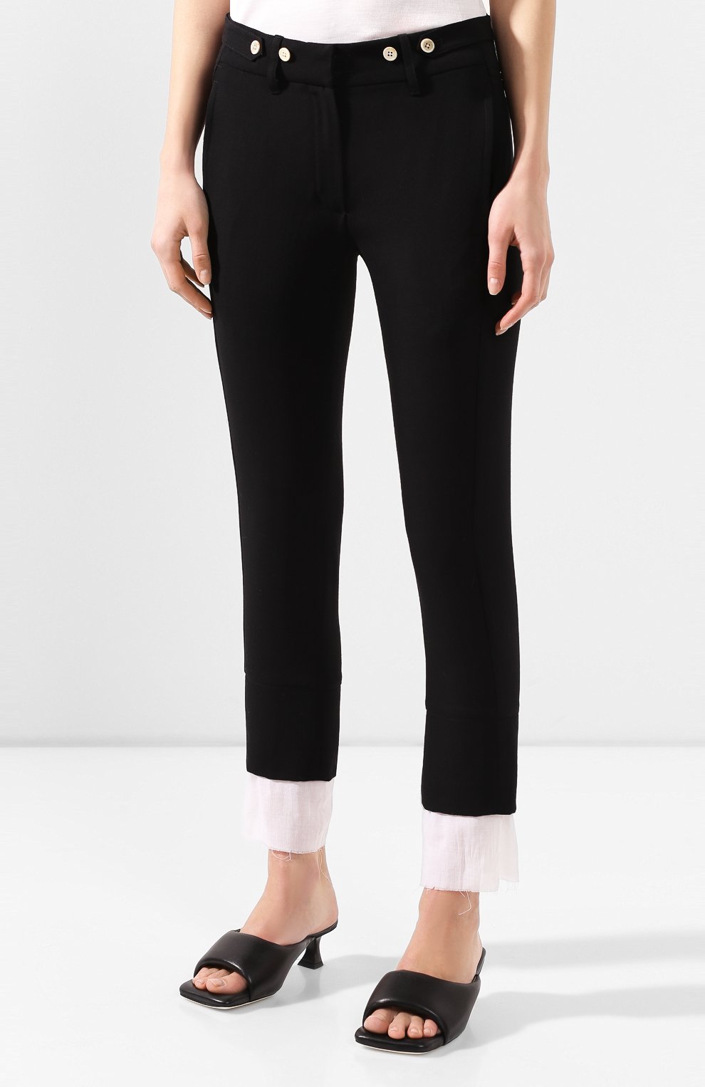 Шерстяные брюки ANN DEMEULEMEESTER, арт. 2001-1400-P-170-099, фото 3