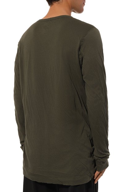 Хлопковый лонгслив RICK OWENS, арт. RU02D6258/UC, фото 4