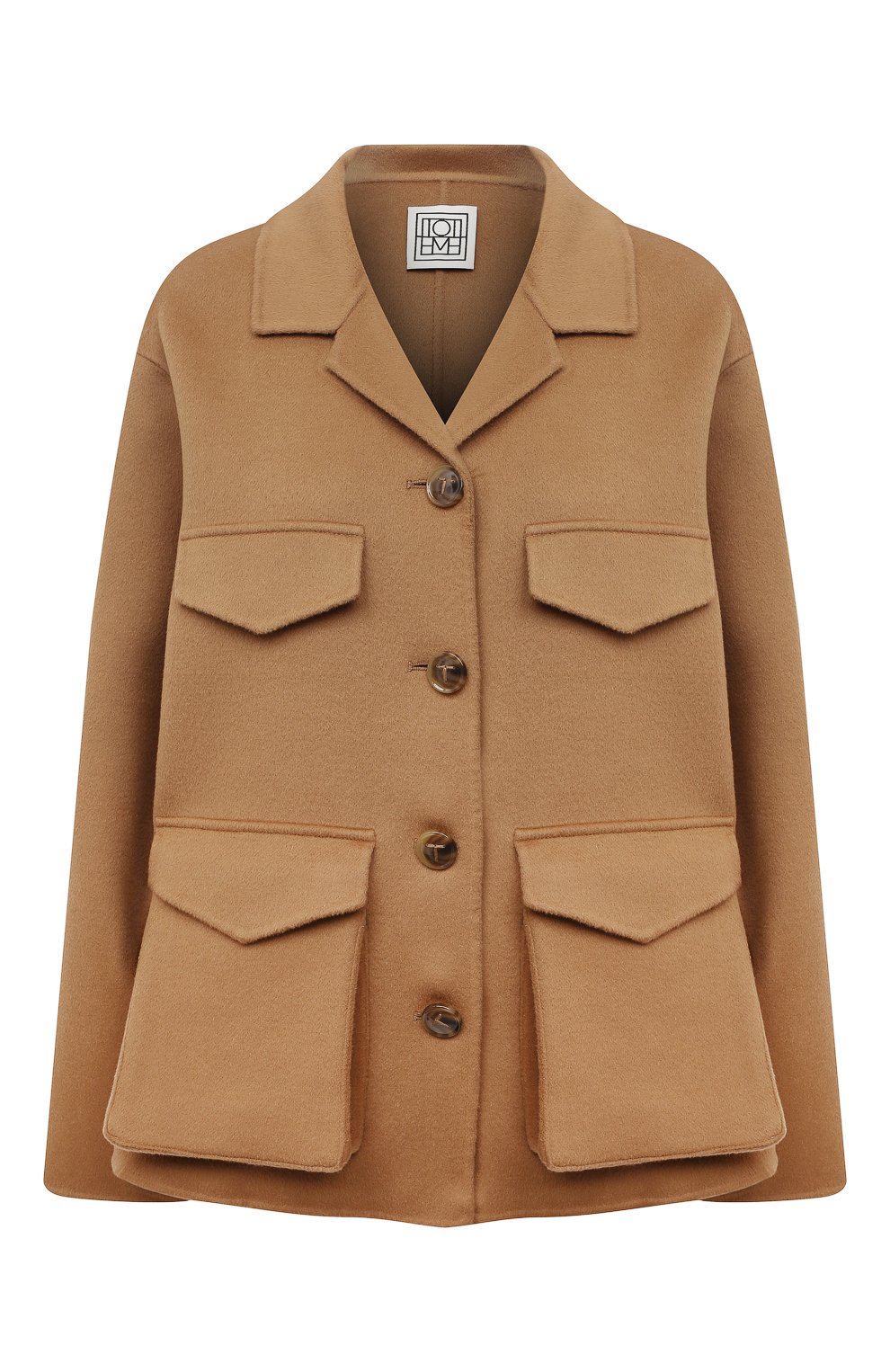 Шерстяная куртка TOTEME бежевого цвета по цене 87250 руб., арт. 221-101-720, фото 1 Шерстяная куртка TOTEME, арт. 221-101-720, фото 1