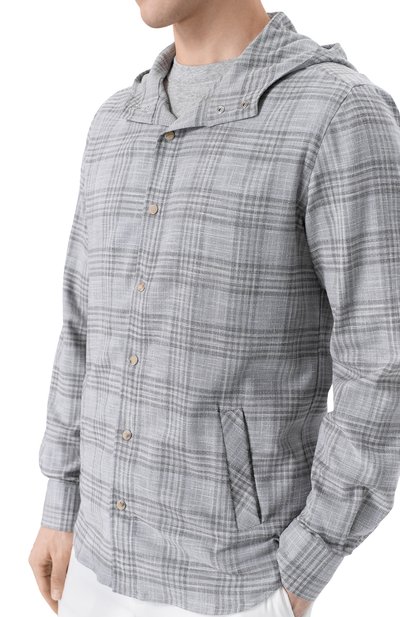 Рубашка из шерсти и шелка KITON, арт. UMCMARK0617E20_, фото 5