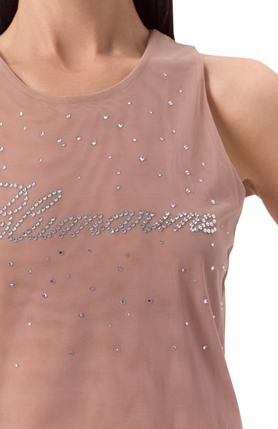 Майка с отделкой стразами BLUMARINE, арт. P54 4T061A, фото 5