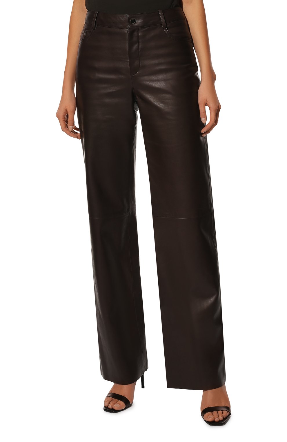 Кожаные брюки DROME, арт. DPD7135P/D1098P, фото 3