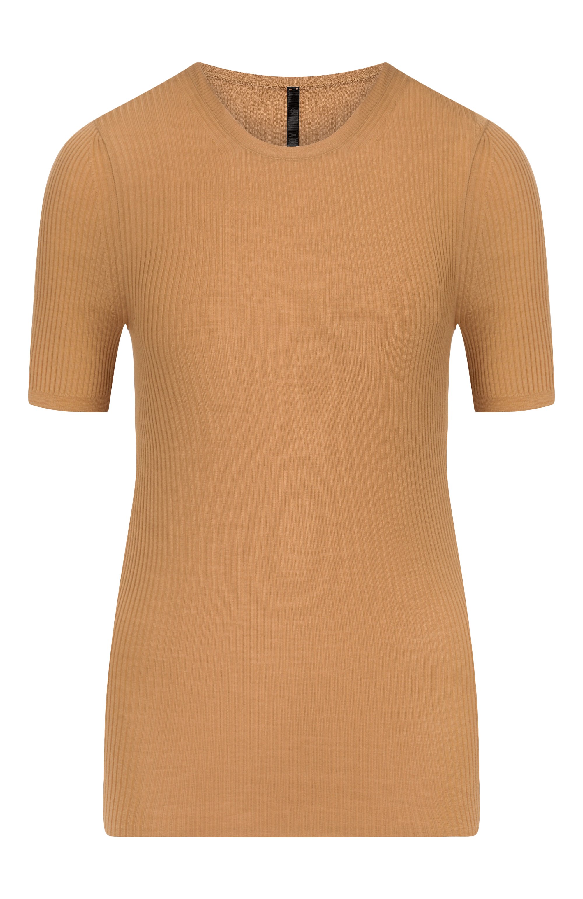 Шерстяной топ PETAR PETROV светло-коричневого цвета по цене 28050 руб., арт. F24K31, фото 1 Шерстяной топ PETAR PETROV, арт. F24K31, фото 1