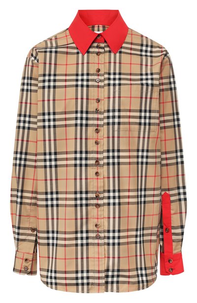 Женская хлопковая рубашка BURBERRY, арт. 8024251
